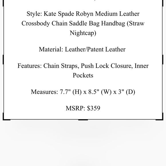 Kate Spade Robyn Medium Leather/Straw Crossbody - Picture 10 of 12